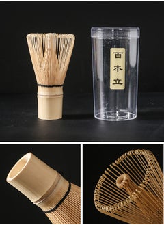 HOOPZOZA 4PCS Matcha Whisk Set Bamboo Matcha Tools for Stirring Matcha Tea Matcha Tea Tool Matcha Tea Set Traditional Tea Set  - Image 2