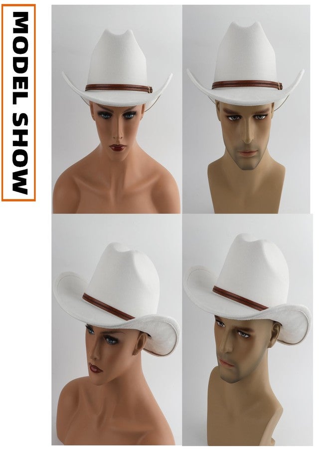 Pro Celia Cowboy Hat for Women and Men Wide Brim Western Cowgirl Hat (US, Alpha, One Size, Ivory) - Image 5