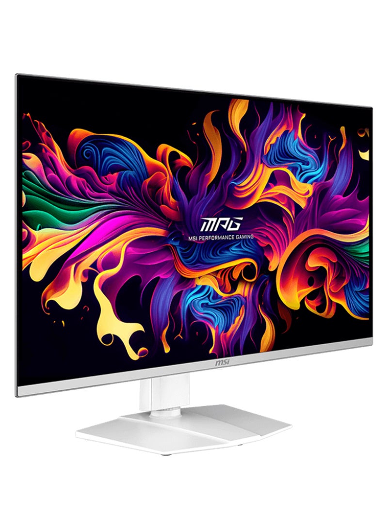 MSI MPG 321URXW QD-OLED 32" 4K UHD Gaming Monitor, 3840x2160, 240Hz, 0.03ms, HDR True Black 400, 99% DCI-P3, HDMI 2.1, DisplayPort 1.4, USB-C 90W, KVM, PiP/PbP, Mystic Light RGB, Adjustable Stand, White | 9S6-3DD29A-038 - Image 3