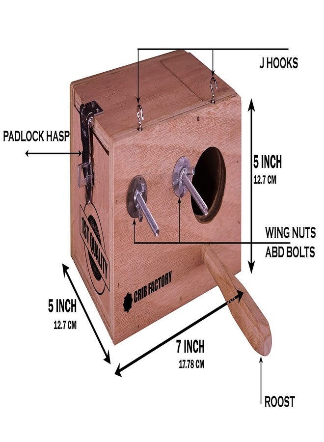 Crib factory Breeding Box for Finches and Gouldian | HIGH QALITY Plywood - Image 2