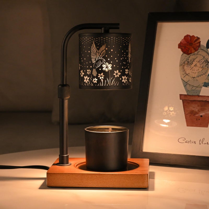 Eandisom Candle Warmer Lamp Timer - Birthday Gifts for Women Mom, House Warming Gifts New Home Decor, Modern Farmhouse Decor, Hummingbirds Candle Warmer for All Jar Candles with 2 Bulb - Image 1