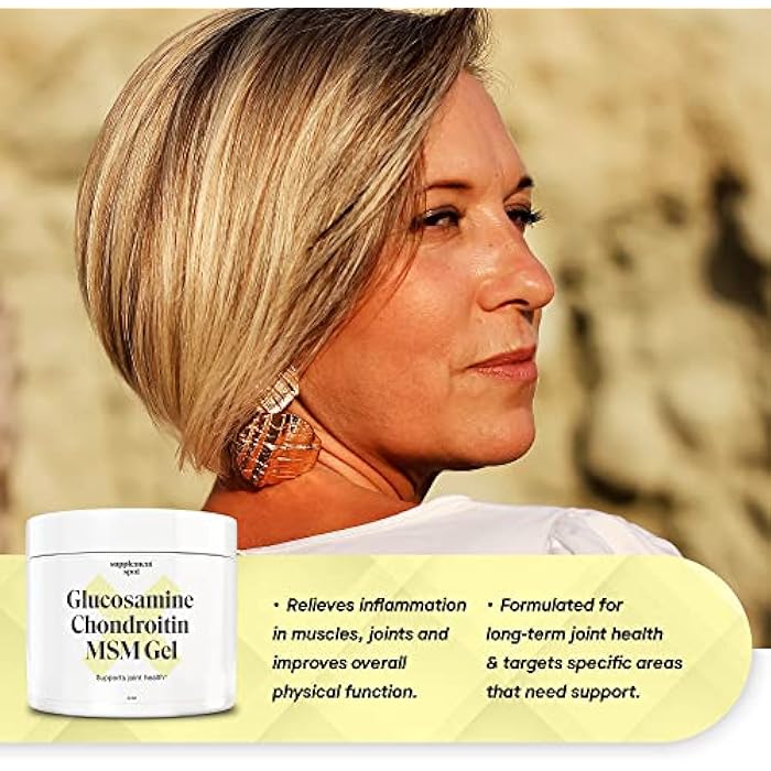 Supplement Spot Glucosamine Chondroitin MSM Gel (4 oz) - with Glucosamine, Chondroitin, MSM & Bromelain to Support Joint Health– for Women & Men (90 Day Supply) - Image 4