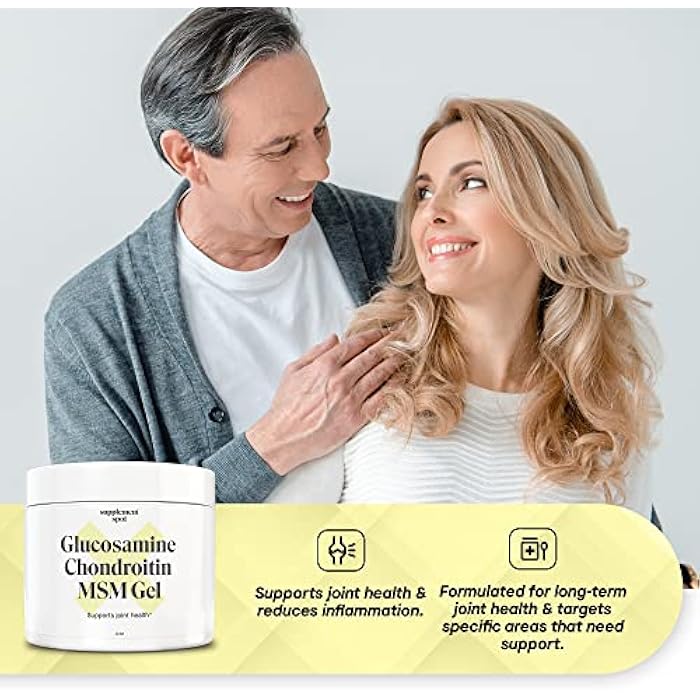 Supplement Spot Glucosamine Chondroitin MSM Gel (4 oz) - with Glucosamine, Chondroitin, MSM & Bromelain to Support Joint Health– for Women & Men (90 Day Supply) - Image 2