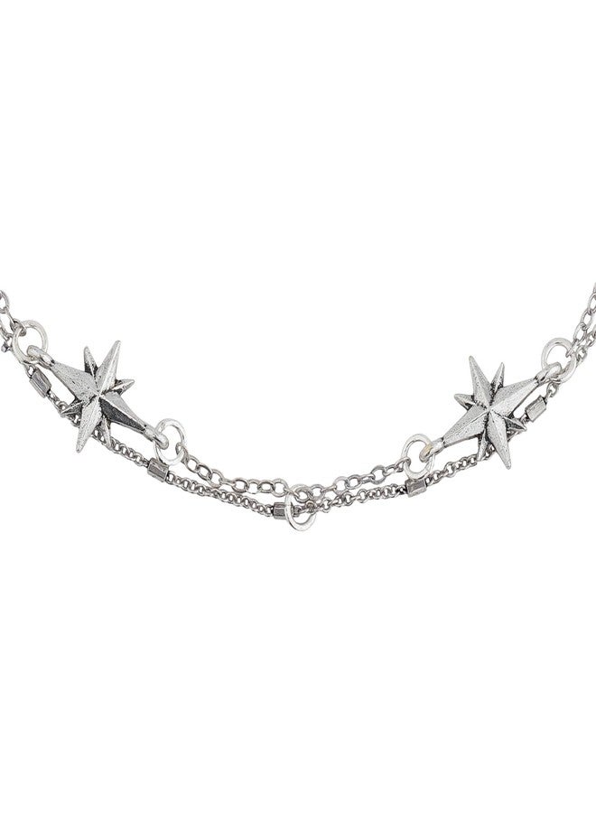 VOYLLA Boho Tribe Celestial Charm Oxidised Anklet For Women, Women Links Anklets, Gift For Her, Women's Gift, For Sister, For Lover, For Girlfriend, For Wife, Summer, Travel, Casual - Image 5