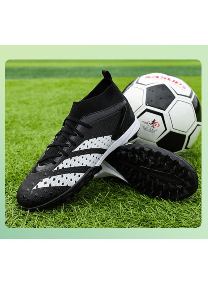 SKT Shiketro Men's And Women's Football Shoes, Outdoor Turf Indoor Football Training Shoes, Low-Top Breathable And Non-Slip Sports Shoes, Football Track And Field Training Shoes, Long Spikes And Short Spikes  - Image 2