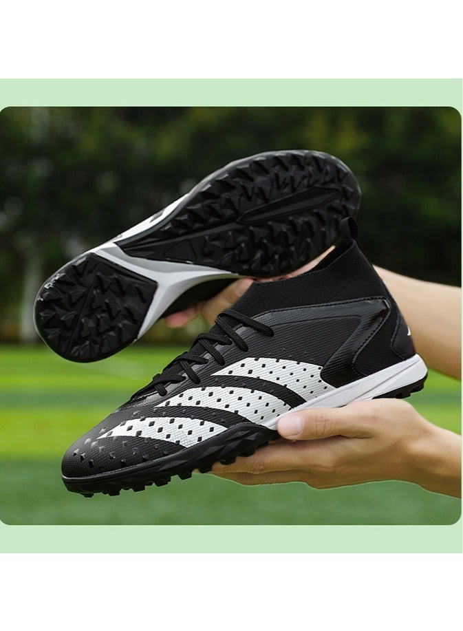 SKT Shiketro Men's And Women's Football Shoes, Outdoor Turf Indoor Football Training Shoes, Low-Top Breathable And Non-Slip Sports Shoes, Football Track And Field Training Shoes, Long Spikes And Short Spikes  - Image 4