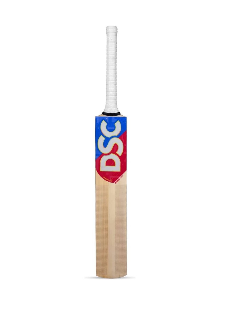 DSC Intense Force Kashmir Willow Cricket Bat for Leather Ball |Size-4 | Light Weight | Free Cover| - Image 1