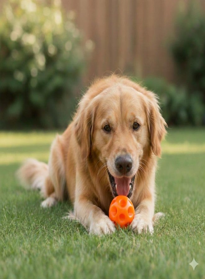 KittuPet كرات مضغ غير سامة من KittuPet للكلاب | لعبة مضغ مقاومة للعض على شكل هلال تصدر صوتاً، لعبة تدريب للكلاب والجراء والقطط | كرات تدريب غير قابلة للتلف - 3 قطع (متعددة الألوان) - Image 2