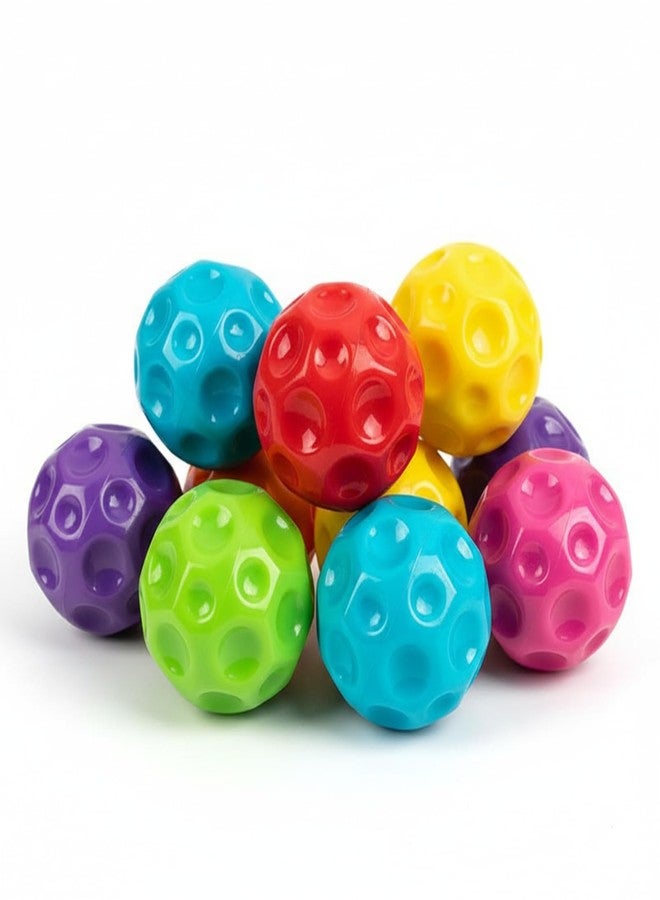 KittuPet كرات مضغ غير سامة من KittuPet للكلاب | لعبة مضغ مقاومة للعض على شكل هلال تصدر صوتاً، لعبة تدريب للكلاب والجراء والقطط | كرات تدريب غير قابلة للتلف - 3 قطع (متعددة الألوان) - Image 3