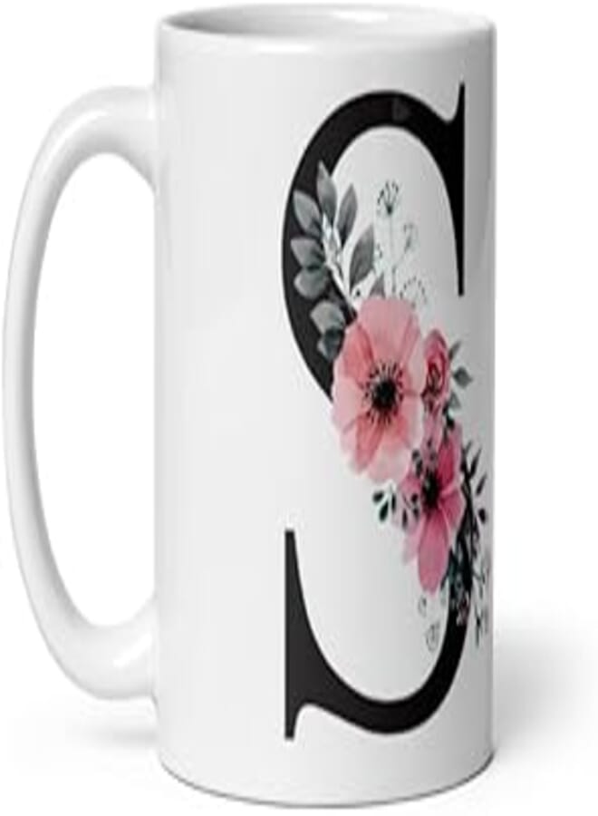 Creative Printed Mug With Special Design - Letter S 