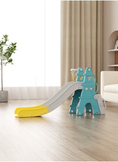 FULL JOY Foldable slide +Bottom  Board +Ball Ring ,Yellow-Turquoise  - Image 2