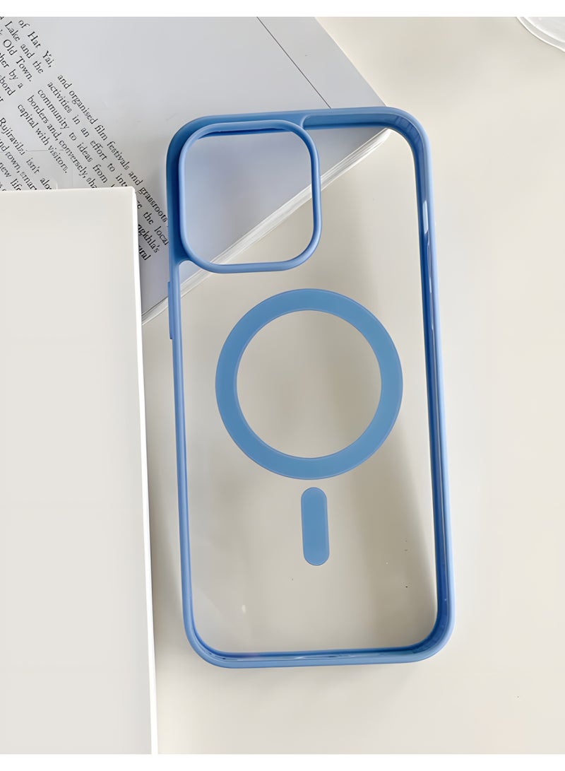 Magsafe Case for iPhone 11 Magsafe Clear Cover Magnetic Wireless Charging Support, Shockproof Protection, Scratch-Resistant for iPhone 11 - Sierra Blue - Image 2