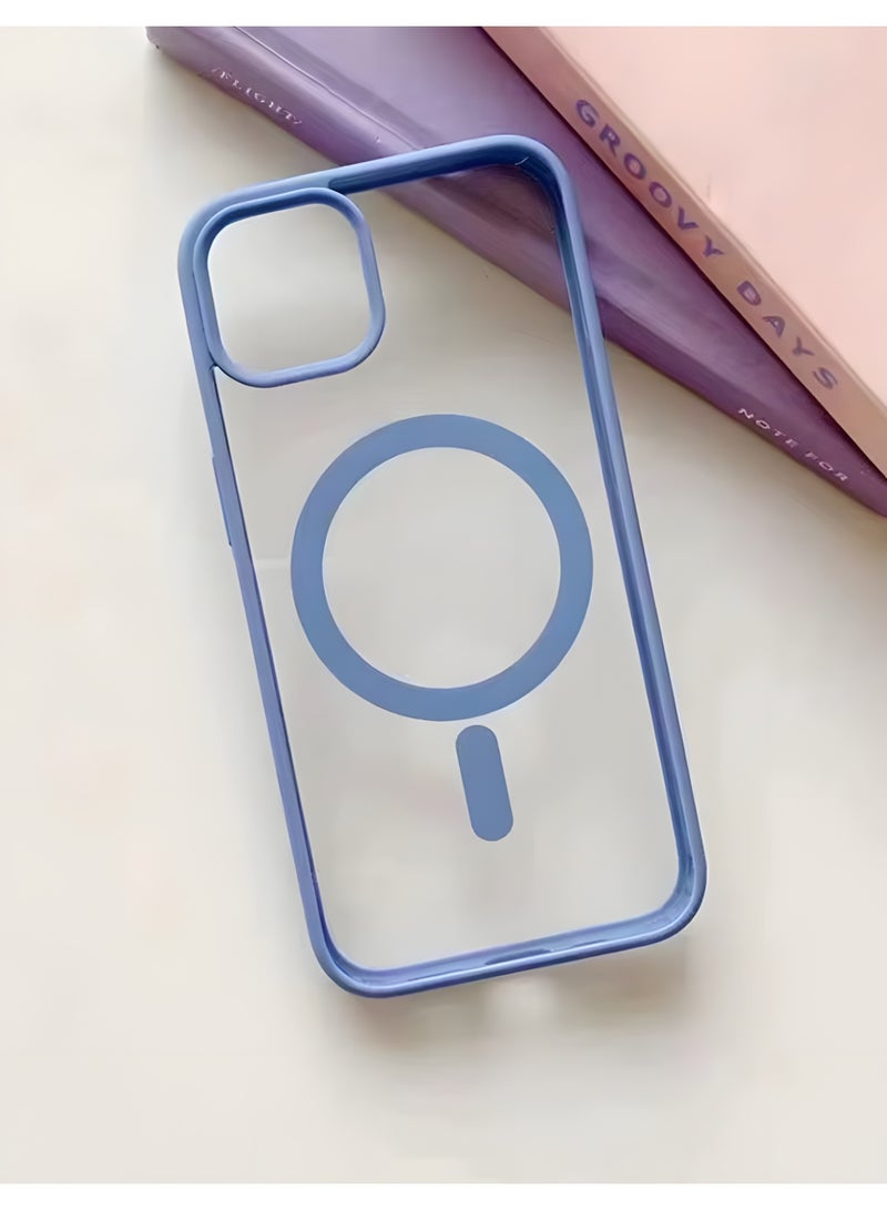 Magsafe Case for iPhone 11 Magsafe Clear Cover Magnetic Wireless Charging Support, Shockproof Protection, Scratch-Resistant for iPhone 11 - Sierra Blue - Image 1