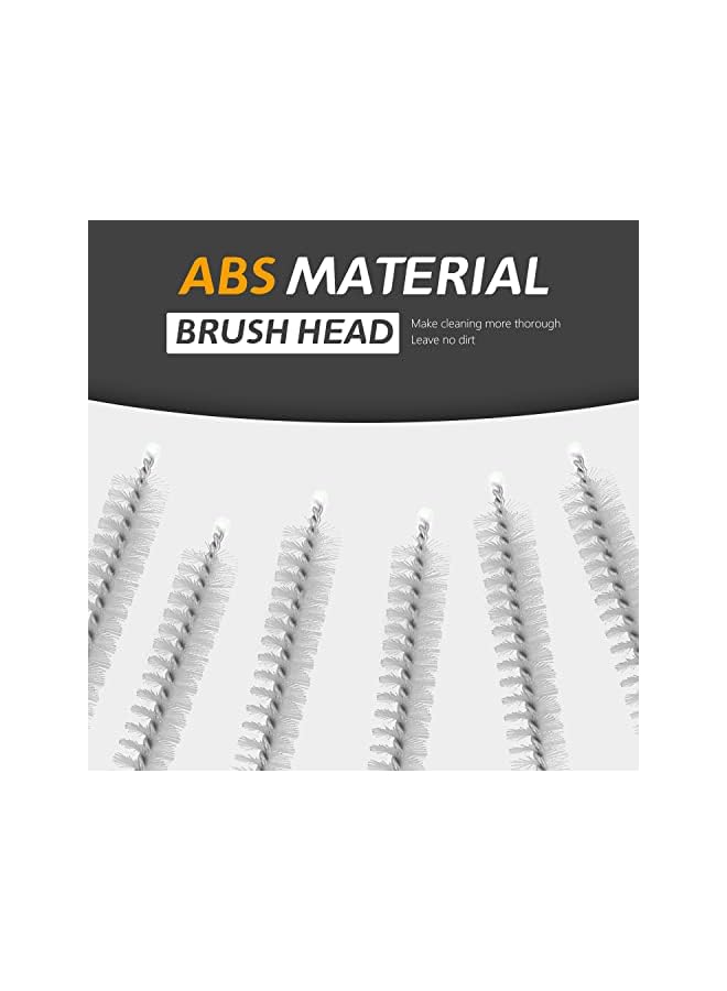 promass Long Straw Cleaner Brushes, Nylon Bristles Stainless Steel Handle Pipe Tube Cleaner -3/8"(10mm) Diameter x 9.5"(240mm) Long- 6 Piece Value Pack - Image 3