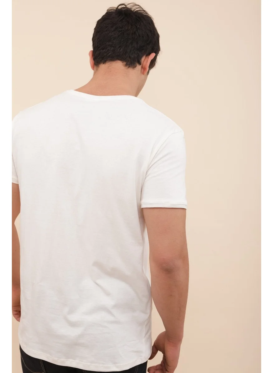  اليوم Hendrix Loved Harissa Embroidered T-Shirt 100% Cotton