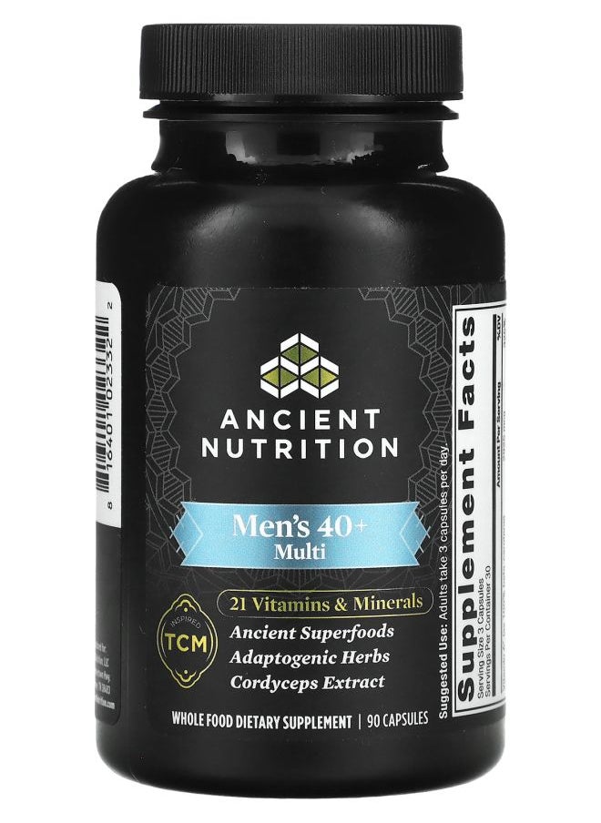 Ancient Nutrition - Men's 40+ Multi 90 Capsules - Image 1