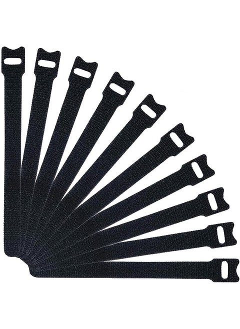 Reusable Cable Ties, 50 pcs Reusable Cable Organizer, Fastening Cord Wraps, Adjustable Cable Strap Hook and Loop Cord Ties, Under Desk Charging or Data Cables Management