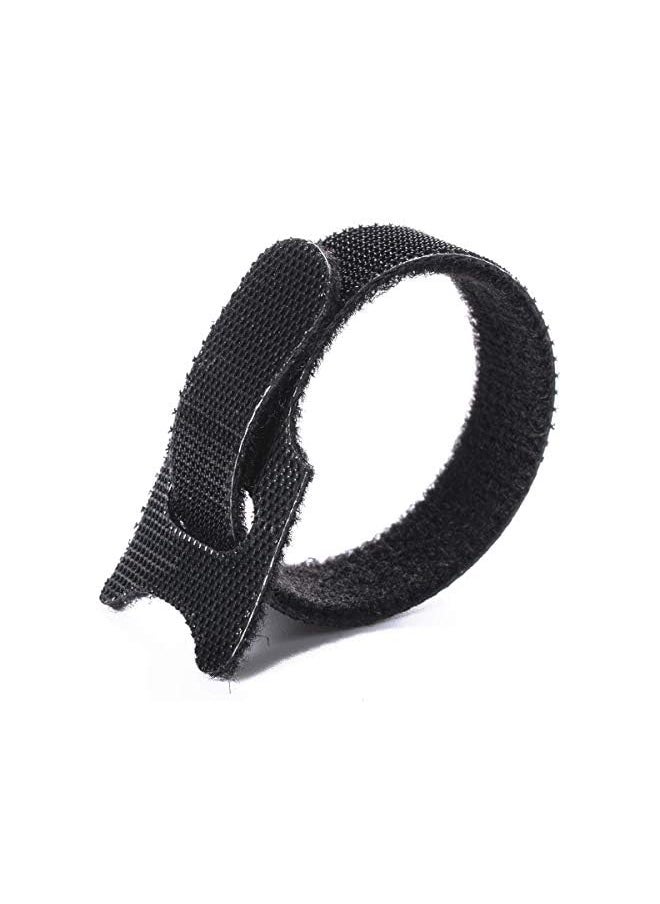 SHOWAY - Reusable Cable Ties, 50 pcs Reusable Cable Organizer, Fastening Cord Wraps, Adjustable Cable Strap Hook and Loop Cord Ties, Under Desk Charging or Data Cables Management - Image 1