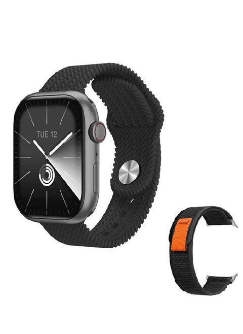 HK9 PRO MAX+ Series 9 Wearfit Pro (2024) SmartWatch 2.12 Inch SUPER AMOLED Display 480X320 Open AI Chat GPT GPS NFC Bluetooth V5 Call Wireless Charger