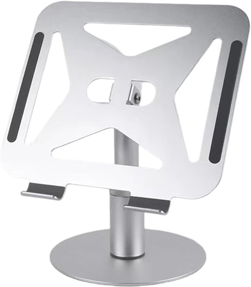 Portable Foldable Tablets Holder Aluminum Alloy with Height Adjustments and Full Rotations for Easy Travel Storage and Stability Aluminum Stand Rotating Stand - Image 1