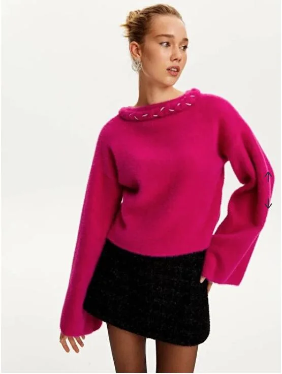 Embellished Knit Sweater