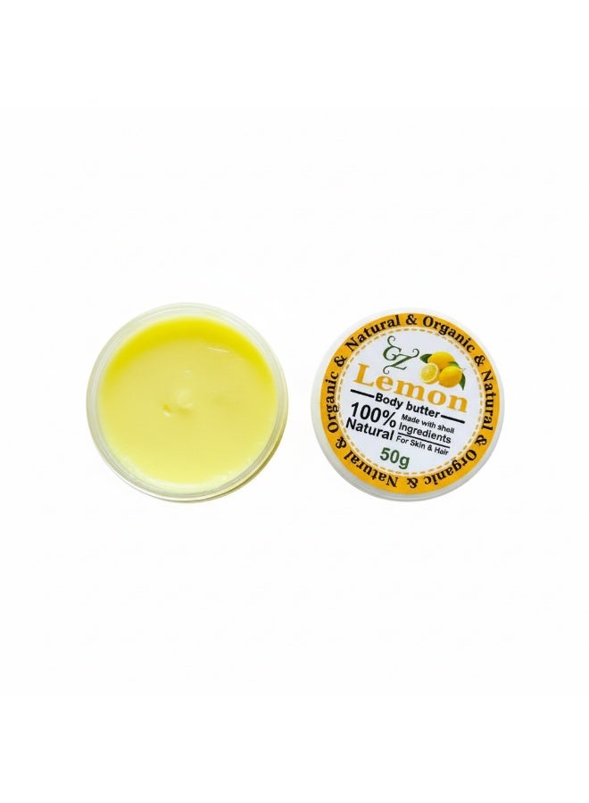 Moroccan Lemon Butter - Lightening, Nourishing, and Radiant for All Skin Types and Sensitive Areas - 50g - Image 1