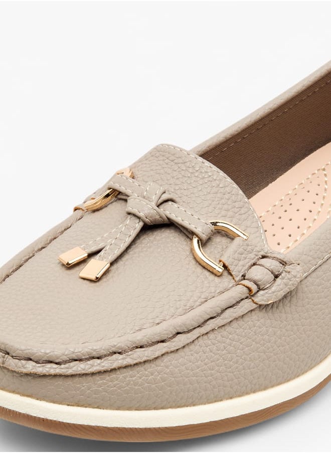 Le Confort Women Textured Slip-On Loafers with Tassel and Wedge Heel  - Image 4