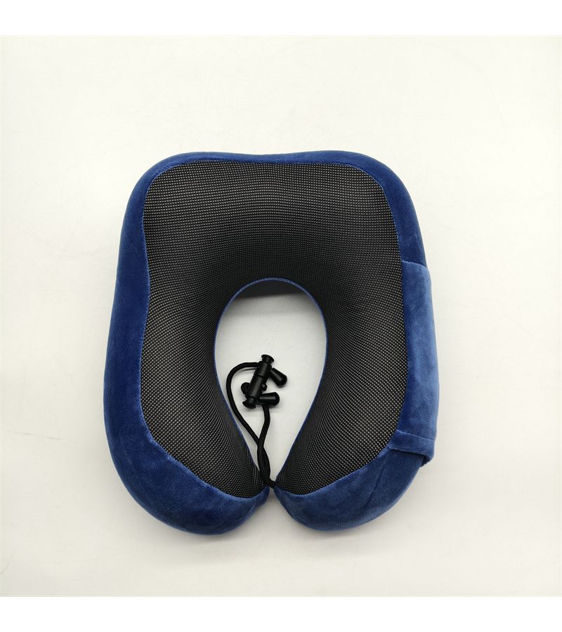 وسادة عنق على شكل حرف U باللون الوردي مع دعم بطيء للارتداد وقابلة للغسل في الغسالة - Image 4