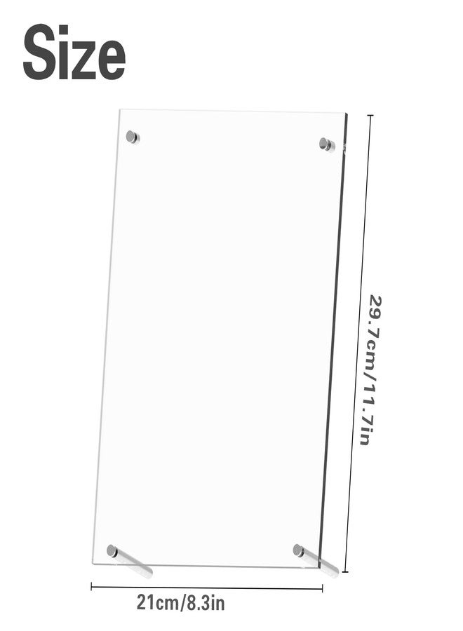 JINGHANGER 2 PCS Dollar Bill Holder Acrylic Display Dollar Case Display Multiple Banknotes Currency Ticket Protector Dollar Bill Holder Frame Paper Money Frame for Bill Collectors Collection 11.7 x 8.3 Inch - Image 2