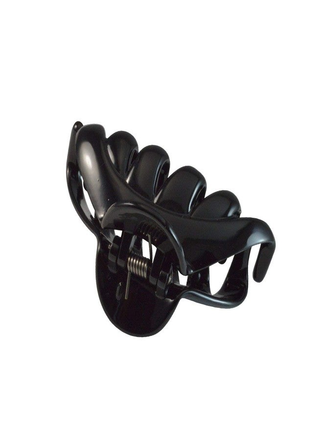 Styling success Women's plastic Medium size Black Hair Claw clutcher (pack of 1) - Image 4