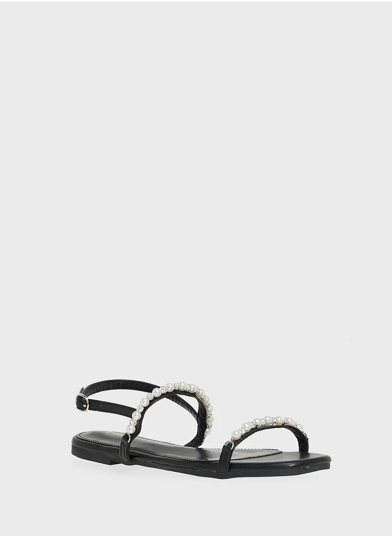 ايلا Diamante Flat Sandal