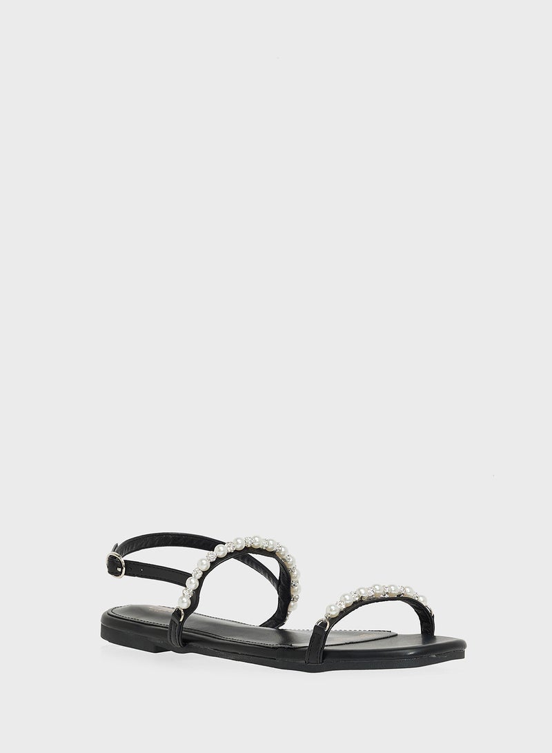 ELLA Diamante Flat Sandal  - Image 2