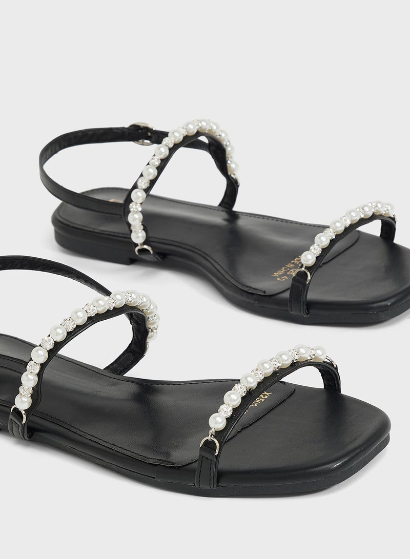 ELLA Diamante Flat Sandal  - Image 4
