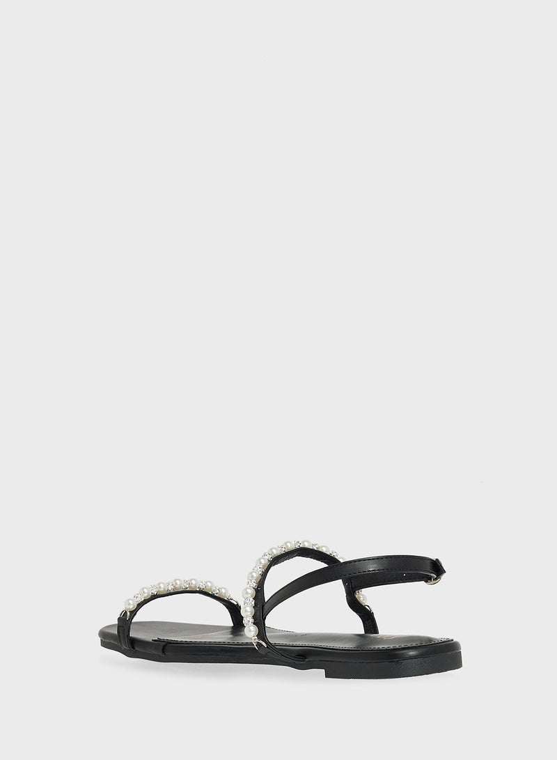 ELLA Diamante Flat Sandal  - Image 3