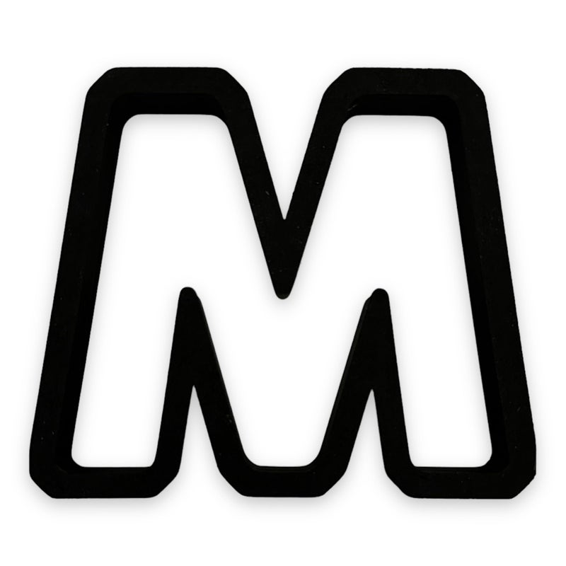 Bundle of Fun M Capital Block Letter Cookie Cutter with Easy to Push Design (3.5 inch) - Image 1