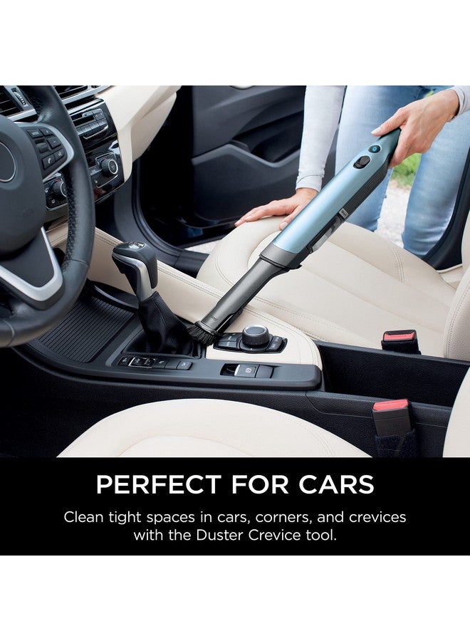 Shark Shark WV201BLBRN WANDVAC Cordless Hand Vac, Lightweight and Portable at 1.4 lbs. with Powerful Suction, Charging Dock, One-Touch Empty for Car & Home, Cove Blue  - Image 5