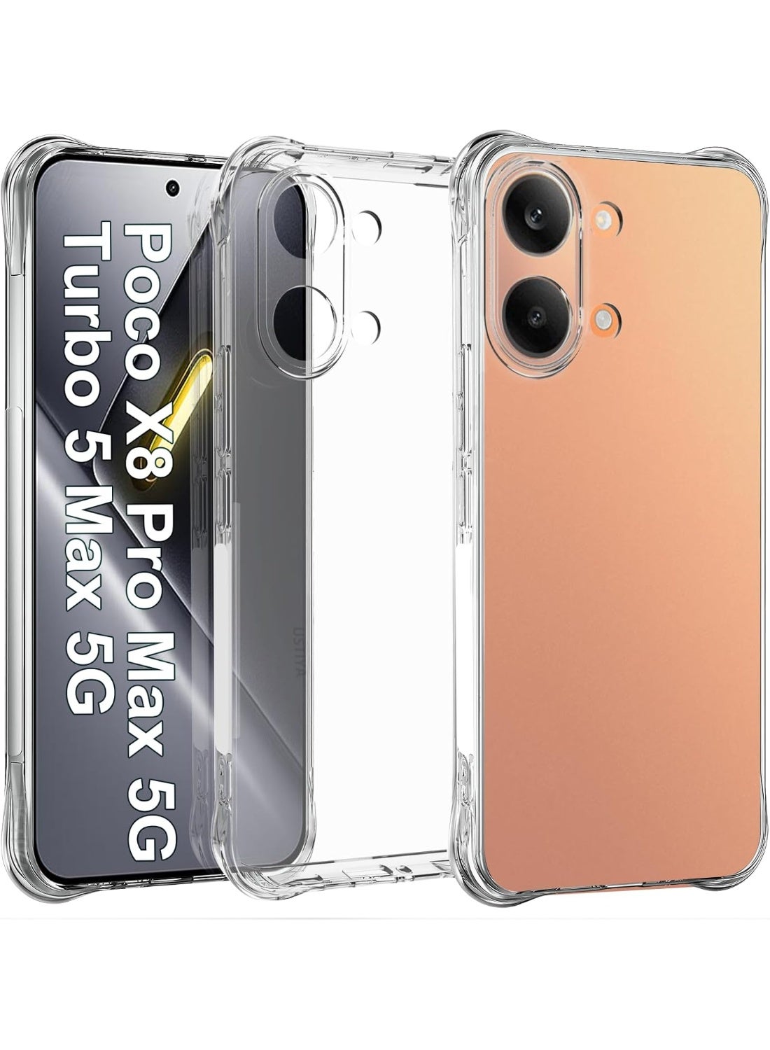 xiaomi Xiaomi X8 Pro Max Transparent Soft Corners Tpu Protective Case Z49A5745684D577B2E18DZ