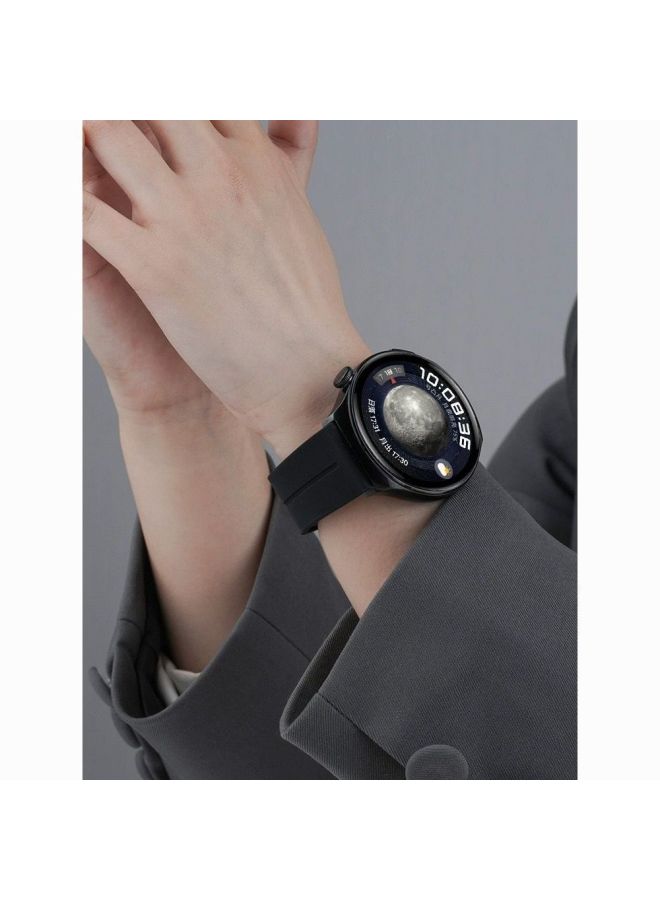 Suitable For Millet Watch Color/2 Magnetic Buckle Breathable Silicone Strap S4/S3/S2/S1 Huami GTR4/3-Color:Midnight Blue-magnetic Quality Model-applicable: Xiaomi Watch S2 46mm - Image 5