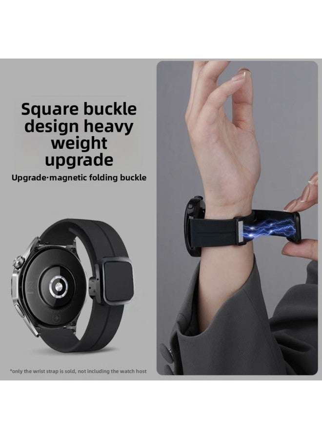 Suitable For Millet Watch Color/2 Magnetic Buckle Breathable Silicone Strap S4/S3/S2/S1 Huami GTR4/3-Color:Midnight Blue-magnetic Quality Model-applicable: Xiaomi Watch S2 46mm - Image 2