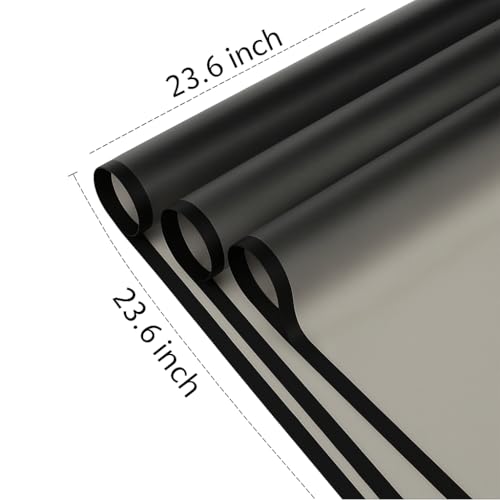 BBJ WRAPS Black Flower Wrapping Paper Waterproof Floral Bouquet Wraps, Korean Paper wrap Florist Supplies 20 Counts (Black) - Image 3