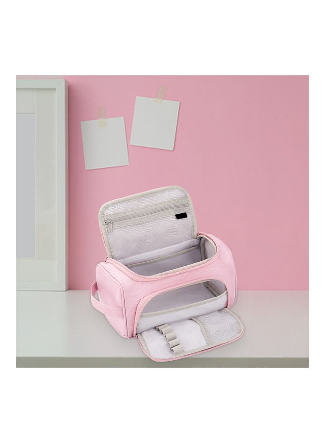 NIBEMINENT Double Open Pocket Stationery Box Pink - Image 4