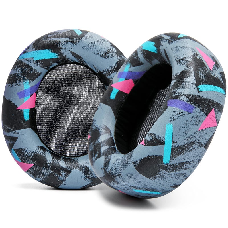 WC Upgraded Replacement Earpads for Steelseries Arctis Nova Pro Wireless Made by Wicked Cushions | Improved Durability, Thickness, Softer Leather, and Sound Isolation | 90's Black - Image 1