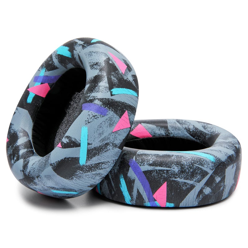 WC Upgraded Replacement Earpads for Steelseries Arctis Nova Pro Wireless Made by Wicked Cushions | Improved Durability, Thickness, Softer Leather, and Sound Isolation | 90's Black - Image 5