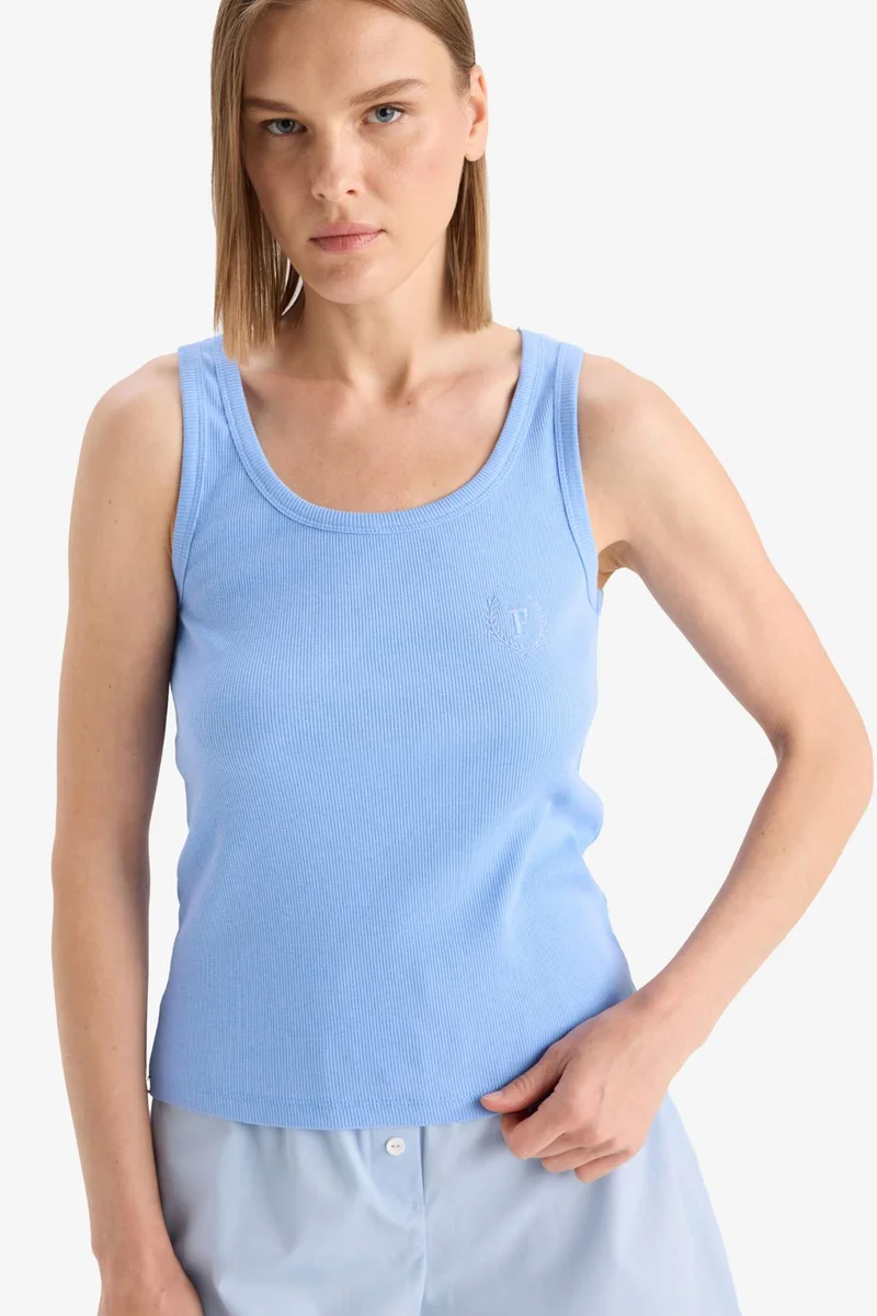 ديفاكتو Fall in Love Regular Fit Ribbon Pyjamas Top