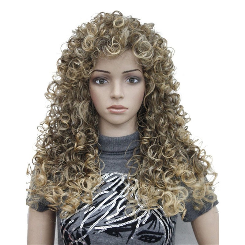 Aimole Synthetic Heat Resistant Hair Long Curly Wigs Cosplay Women Wig(6T24B)