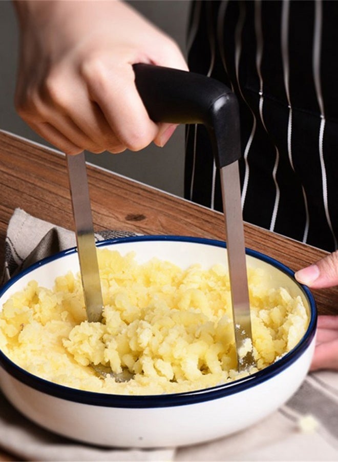 NIBEMINENT Mashed Potato Pressing Mud Silver 17.5x11.5centimeter - Image 3