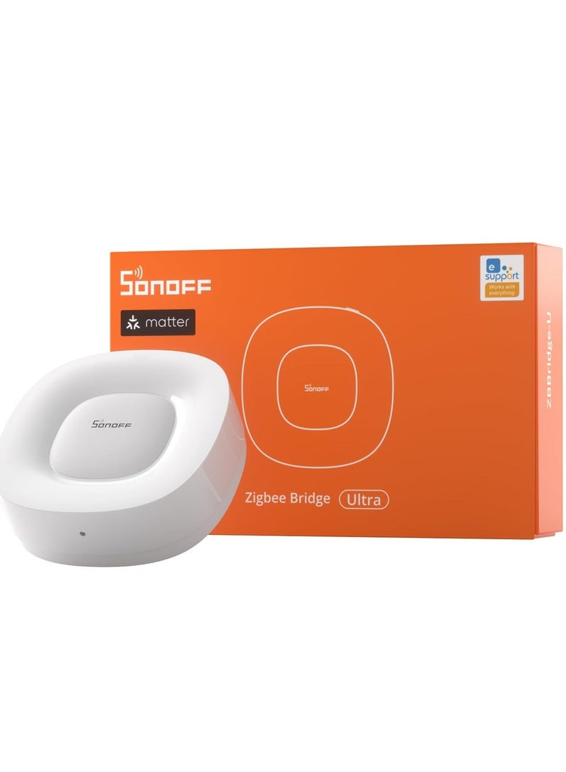SONOFF SONOFF ZBBridge-U Matter Hub, Zigbee 3.0 Zigbee Hub, Zigbee Gateway for Smart Home, Works with Alexa, Google Home, Apple Home, Wired Power Supply  - Image 1