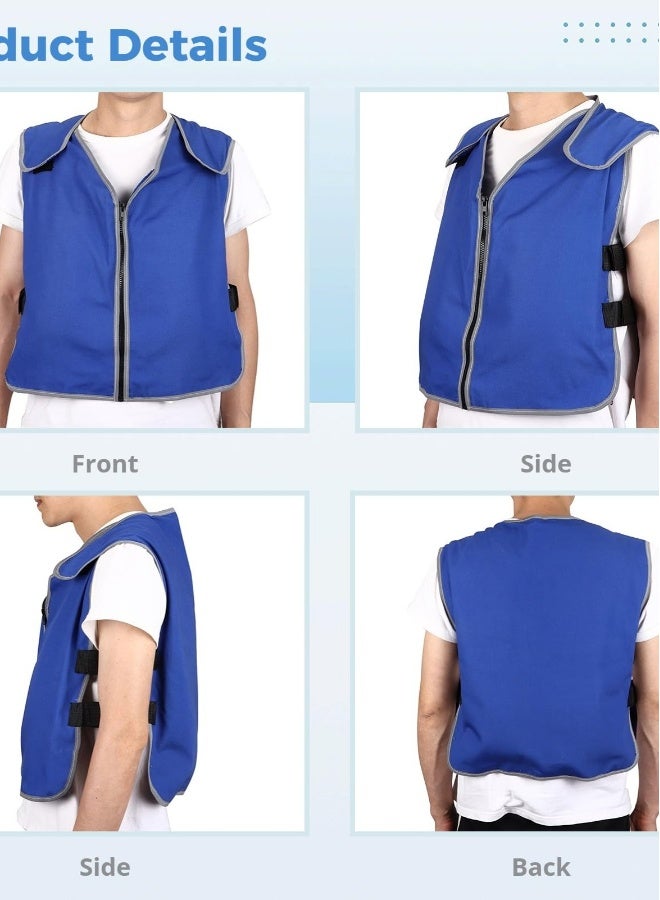 Cooling Vest for High Temperature, Fire Rescue Vest, Includes 20 PCS of Ice Packs, Cooling Clothes for Hot Temperatures, 6 Pockets for Convenience. - Image 3