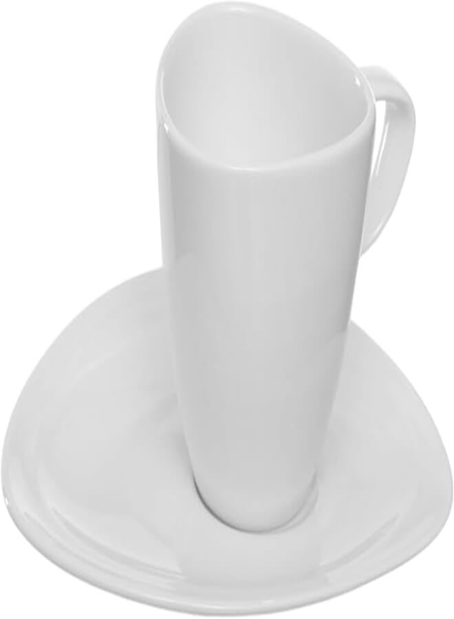 Royal Porcelain | AD Cup 0.10 L & Saucer 11.5 x 12.5 CM | Set of 2 | Shape Mood | White