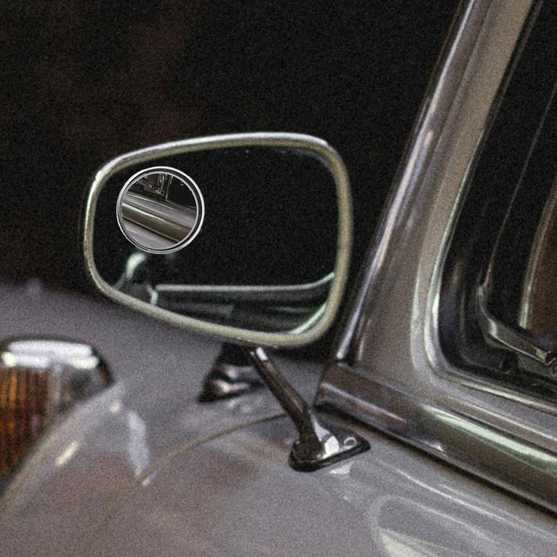 Wide Angle Blind Spot Mirrors 2 Pack Silver Frame With Suction Cup For Car Truck SUV - Image 5